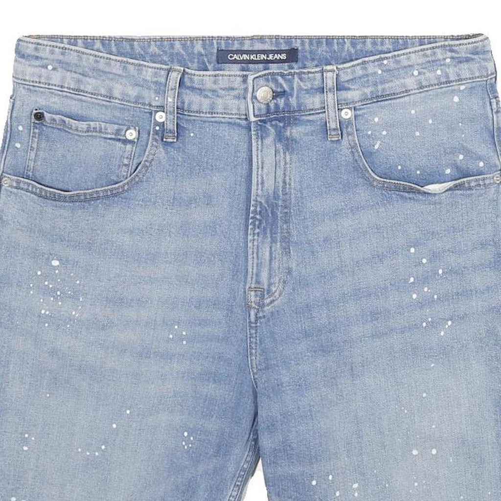 CALVIN KLEIN JEANS Mens Denim Blue Casual Shorts L W34 Cotton Blend