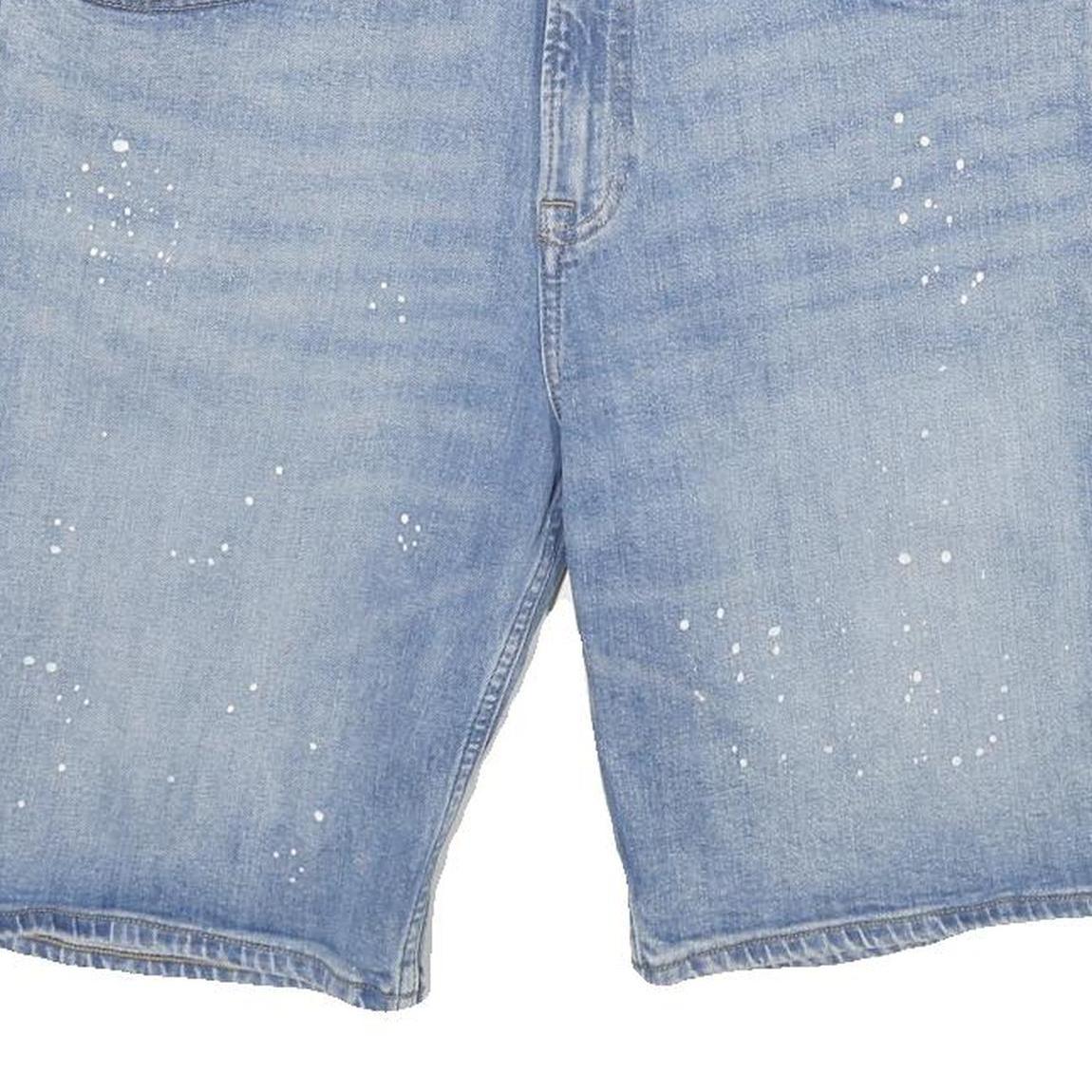 CALVIN KLEIN JEANS Mens Denim Blue Casual Shorts L W34 Cotton Blend