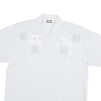 JENNIFER Womens Blue & White Striped Shirt XL Summer Casual Cotton Blend