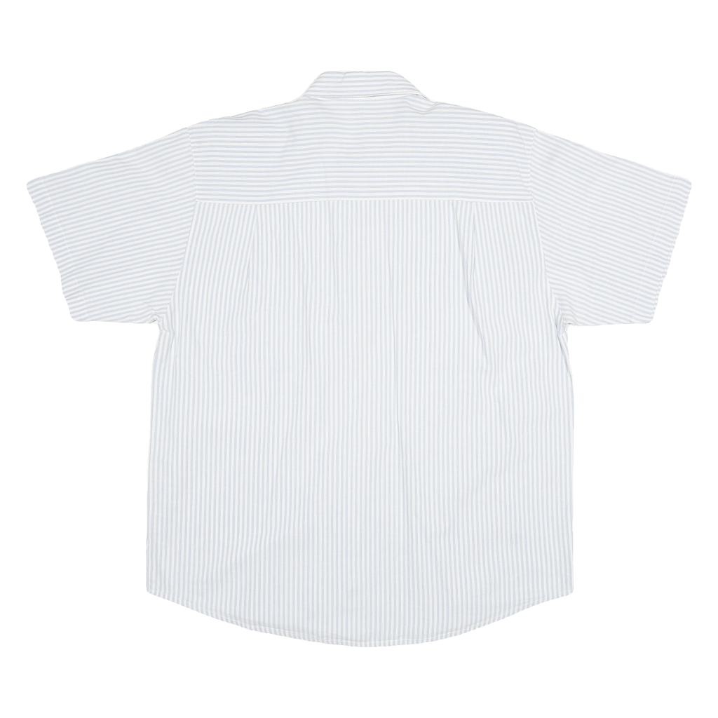 JENNIFER Womens Blue & White Striped Shirt XL Summer Casual Cotton Blend