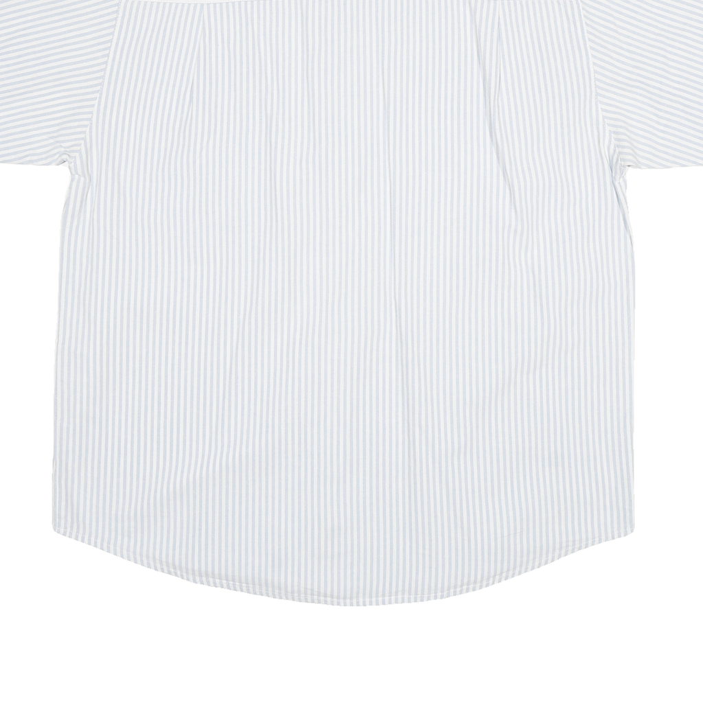 JENNIFER Womens Blue & White Striped Shirt XL Summer Casual Cotton Blend