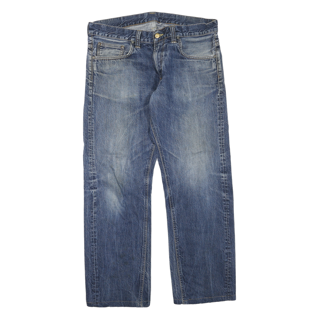 CARHARTT Mens Regular Blue Denim Classic Fit Zip Jeans W36 L30 Workwear