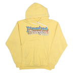 DISNEY Womens Yellow Disneyland Resort Hoodie M Cotton Pullover Casual