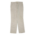 CARHARTT Mens Cotton Blend Beige Regular Fit Straight Leg Trousers W34 L36