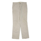 CARHARTT Mens Cotton Blend Beige Regular Fit Straight Leg Trousers W34 L36