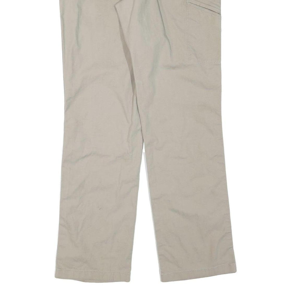 CARHARTT Mens Cotton Blend Beige Regular Fit Straight Leg Trousers W34 L36
