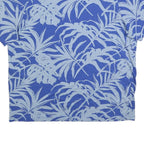 PUMA Mens Blue Leaf Print T-Shirt 2XL Short Sleeve Crew Neck Casual Wear