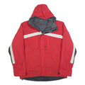 NIKE Mens Red White & Black Zip Jacket M Polyester Blend Sportswear