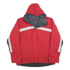 NIKE Mens Red White & Black Zip Jacket M Polyester Blend Sportswear