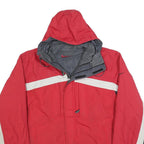 NIKE Mens Red White & Black Zip Jacket M Polyester Blend Sportswear