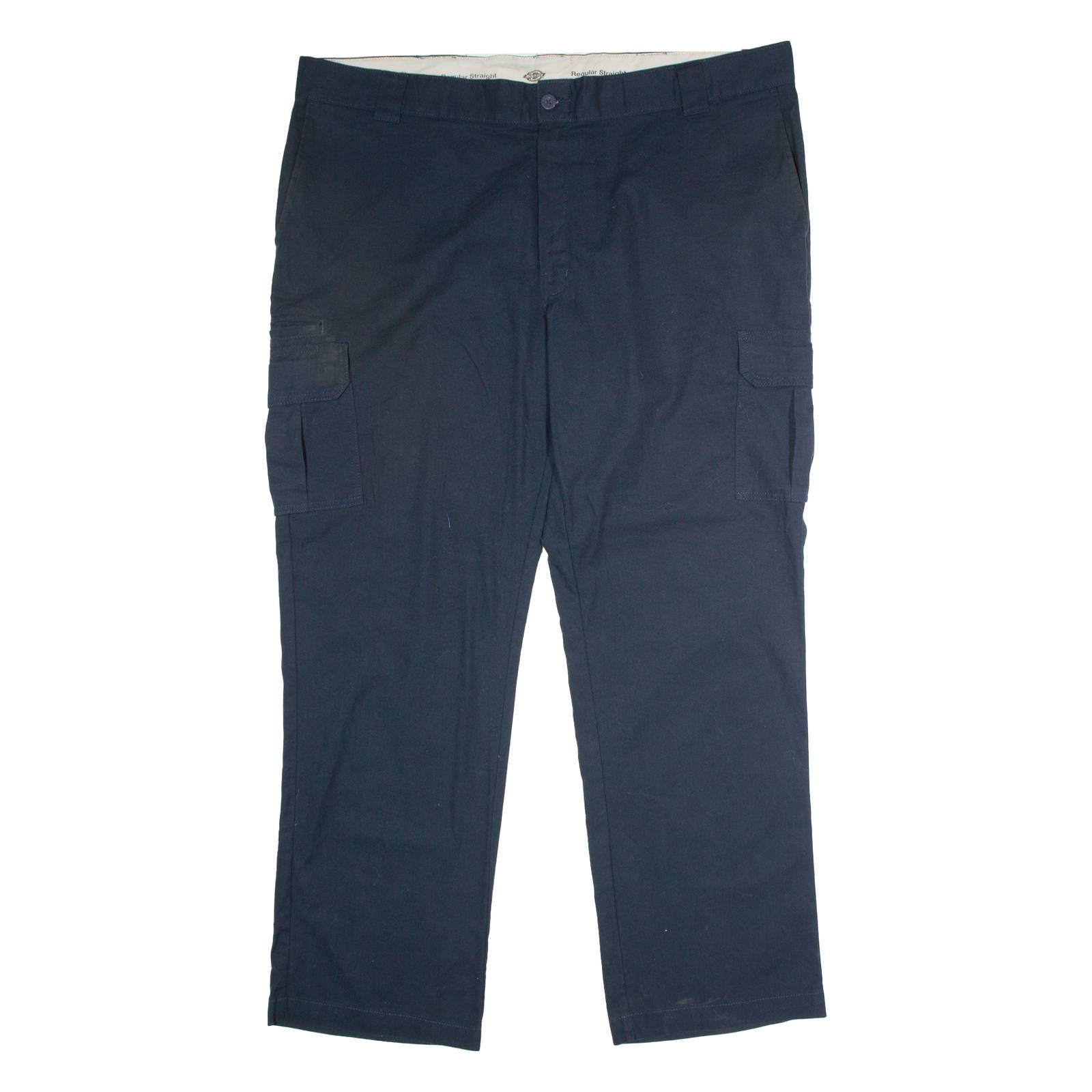 DICKIES Workwear Cargo Mens Trousers Black Regular Straight W44 L32