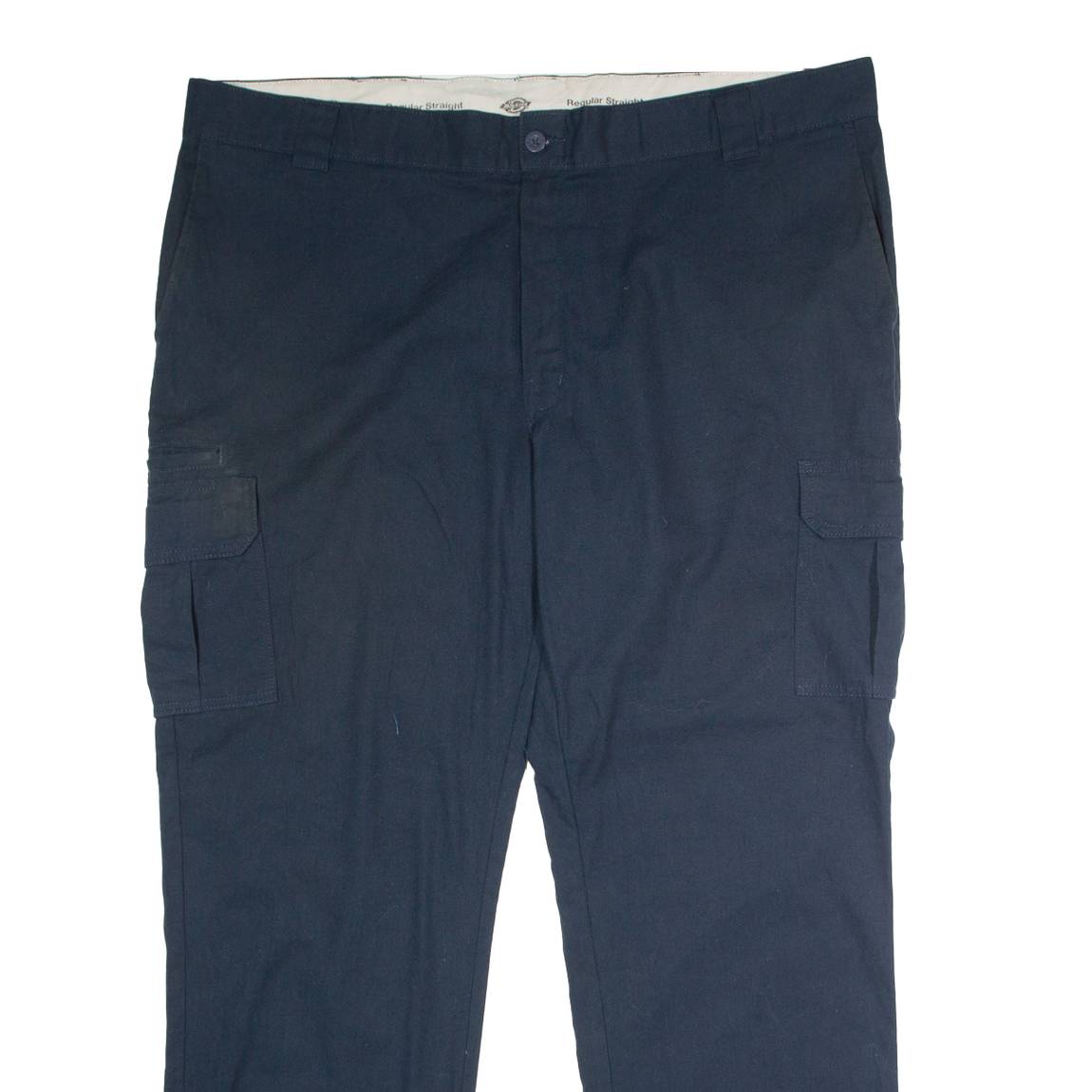 DICKIES Workwear Cargo Mens Trousers Black Regular Straight W44 L32