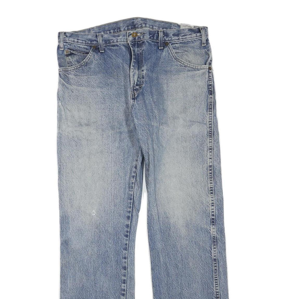 DICKIES Womens Jeans Blue Regular Straight Denim Medium W34 L32 Casual Classic