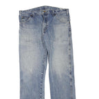 DICKIES Womens Jeans Blue Regular Straight Denim Medium W34 L32 Casual Classic