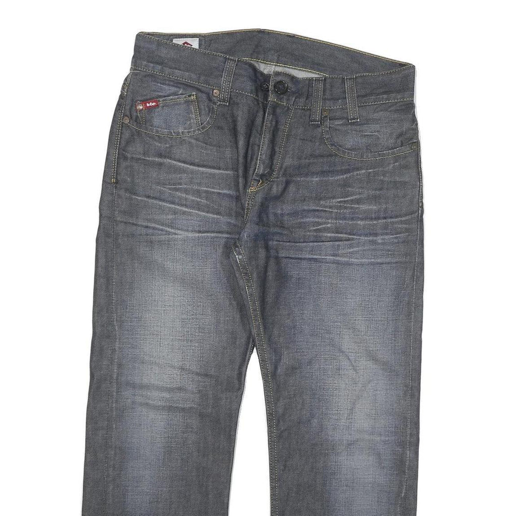 LEE COOPER Mens Regular Fit Grey Denim Jeans Cotton Blend Zip W32 L26 Classic