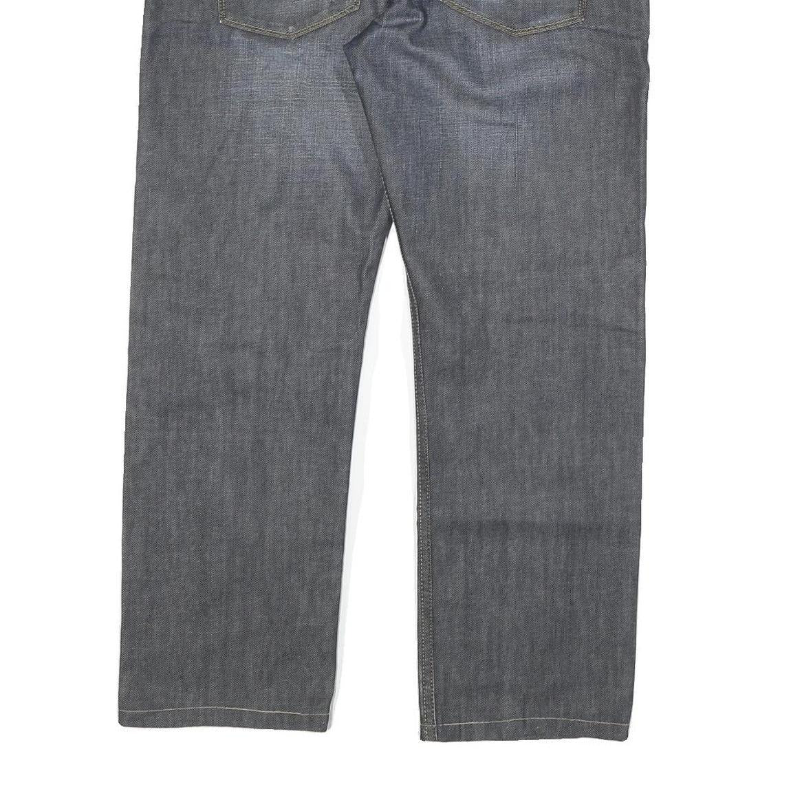 LEE COOPER Mens Regular Fit Grey Denim Jeans Cotton Blend Zip W32 L26 Classic