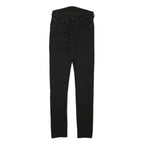 LEVI'S Mens Slim Black Denim Slim Jeans W26 L31 Comfortable Stylish Zip Closure