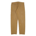 CARHARTT Mens Cotton Blend Beige Slim Straight Trousers W32 L28 Workwear Casual