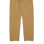 CARHARTT Mens Cotton Blend Beige Slim Straight Trousers W32 L28 Workwear Casual