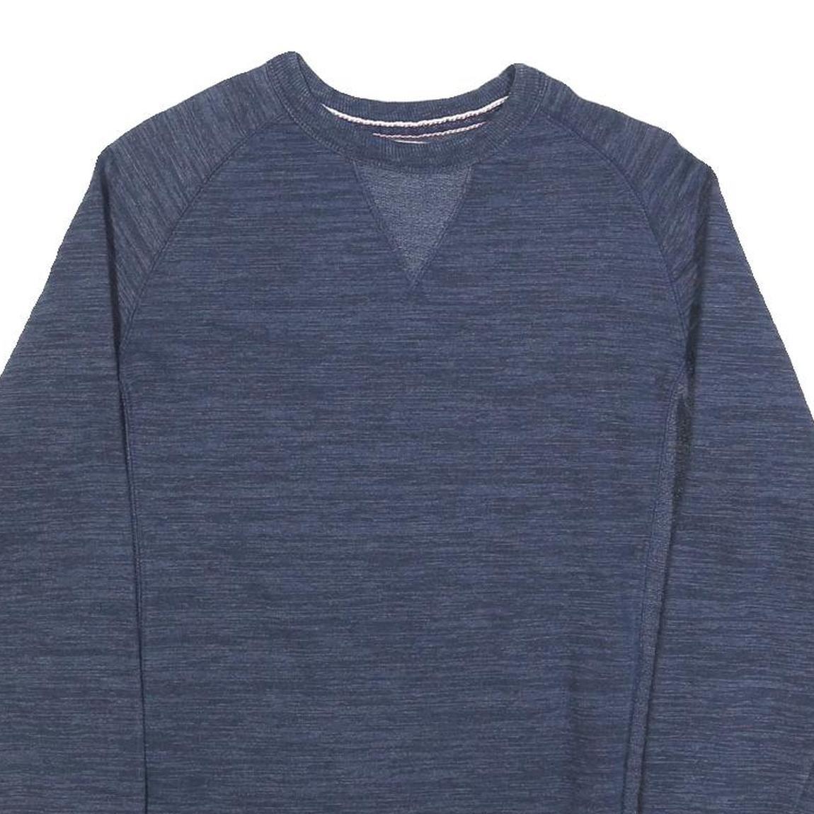 CHAMPION Mens Blue Crew Neck S Cotton Blend Pullover Sweatshirt Casual