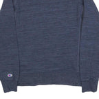 CHAMPION Mens Blue Crew Neck S Cotton Blend Pullover Sweatshirt Casual