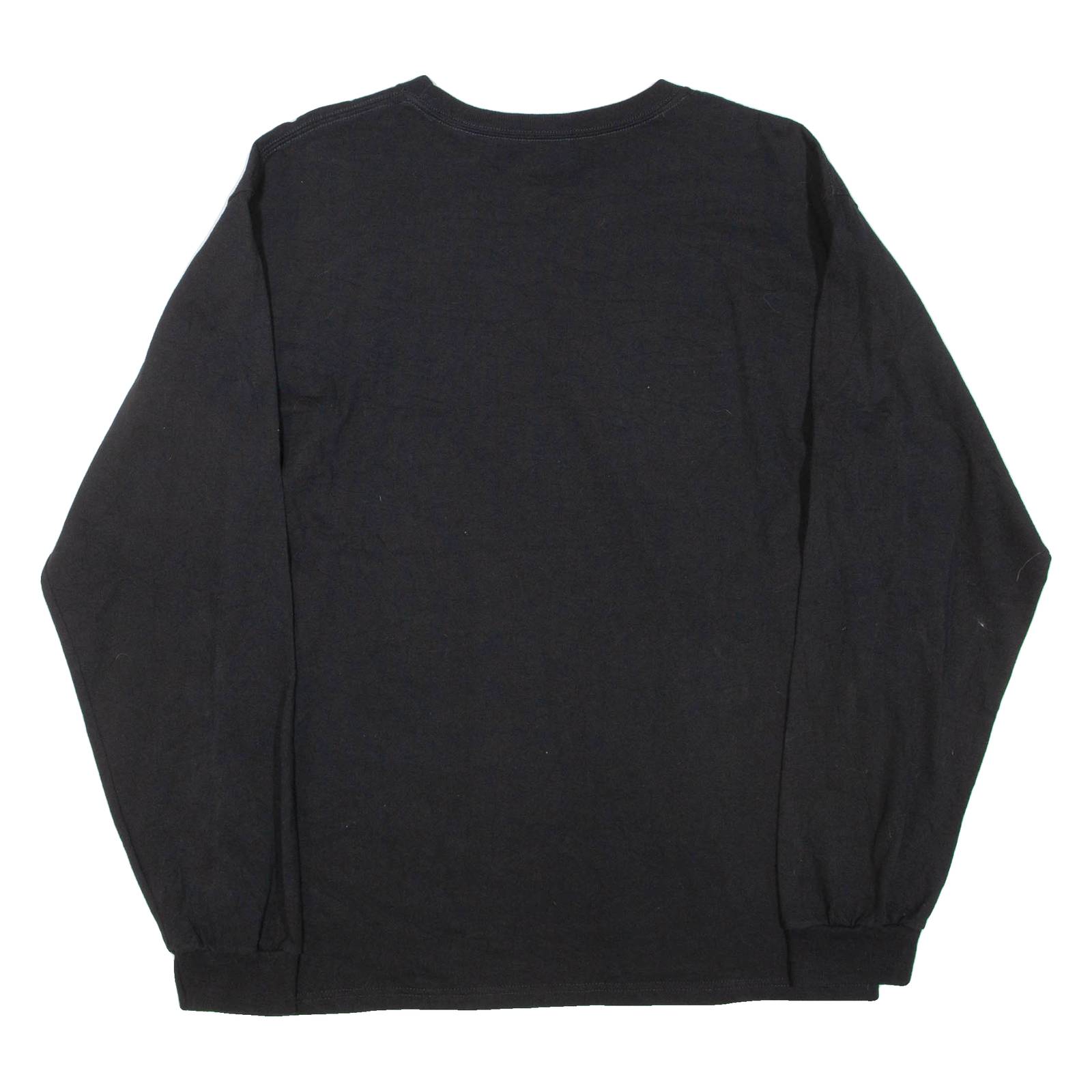 NFL Super Bowl Mens T-Shirt Black Long Sleeve USA L