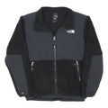 THE NORTH FACE Boys Black Fleece Jacket 15-16Y Polyester Zip Outdoor Warm