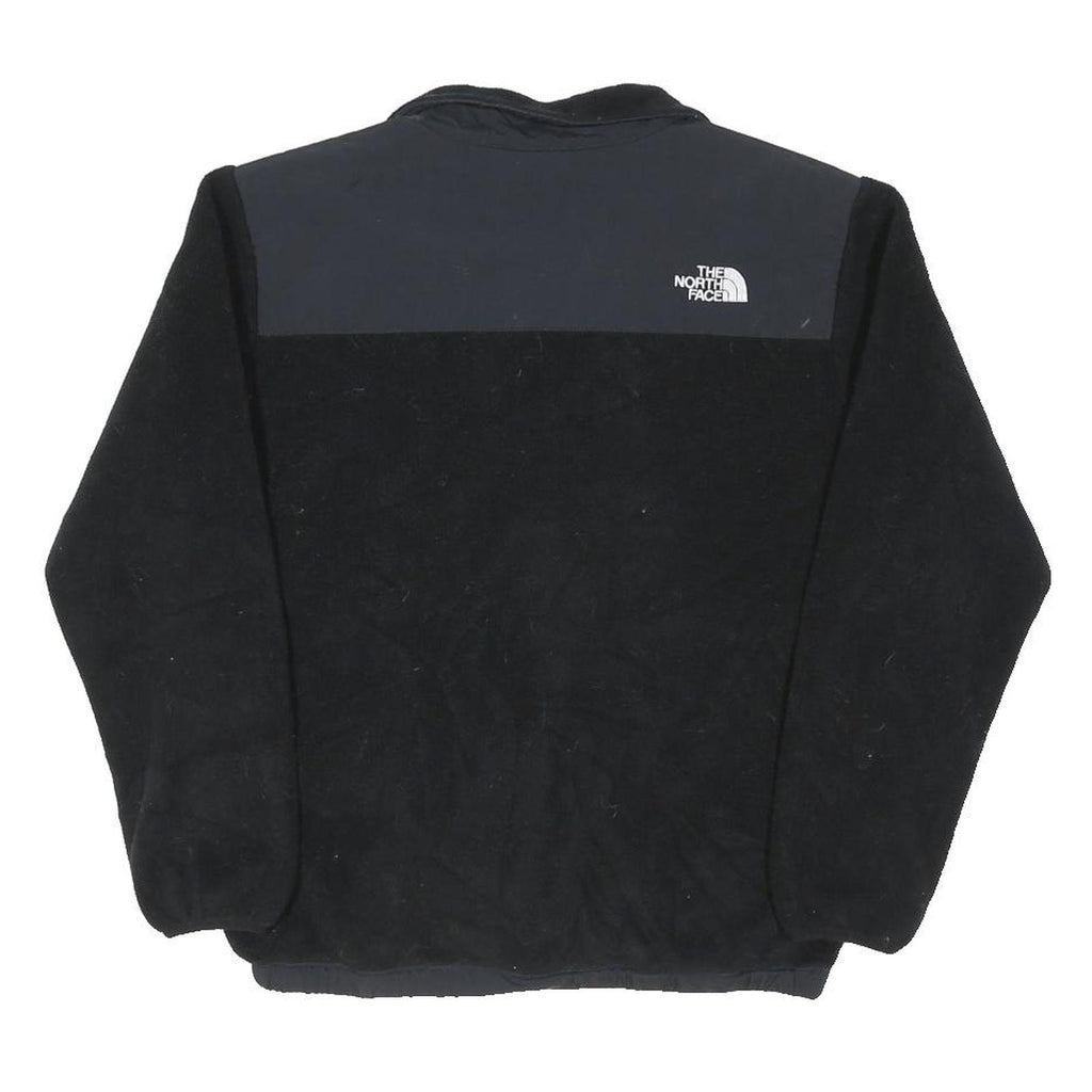 THE NORTH FACE Boys Black Fleece Jacket 15-16Y Polyester Zip Outdoor Warm