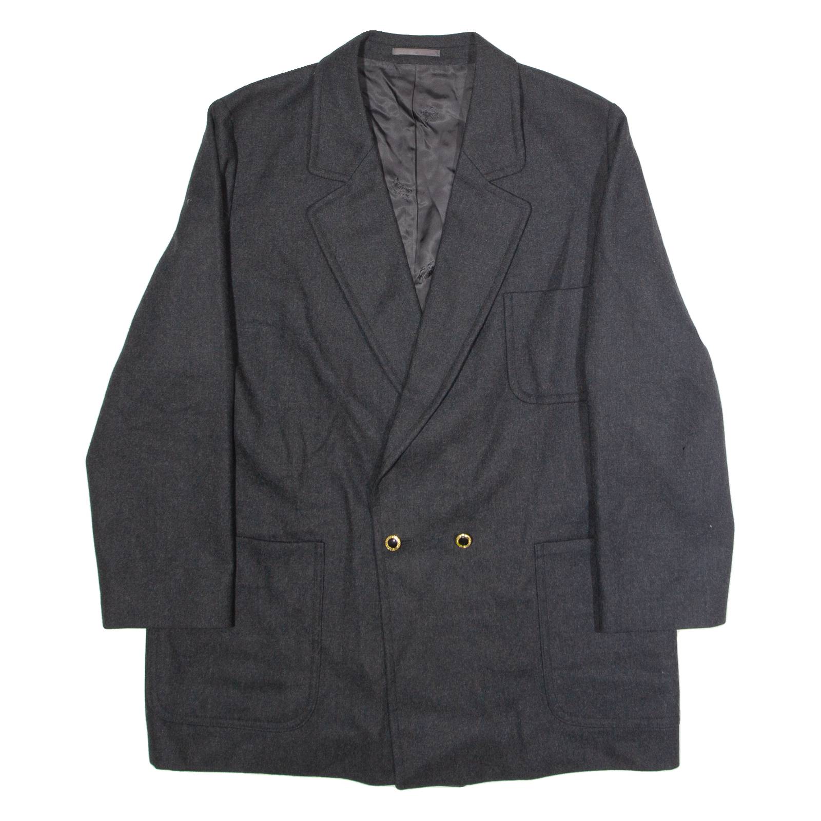 BURBERRY Mens Blazer Jacket Grey Wool XL