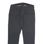 SONNYBONO Womens Cotton Blend Slim Grey Trousers W30 L26 Stylish Formal Fit