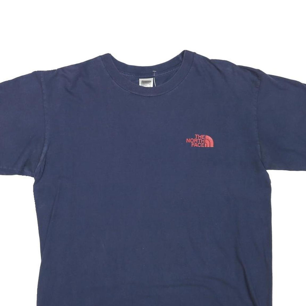 THE NORTH FACE Mens Navy Blue Graphic T-Shirt M Short Sleeve Crew Neck Outdoor