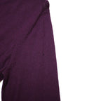 PENDLETON Womens Maroon Plain Jumper Button Neck Basic Knit M Elegant Soft Wool