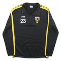 JAKO Mens Black & Yellow FC Döttingen 1/4 Zip S Sports Training Sweatshirt