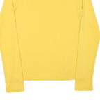 RALPH LAUREN SPORT Mens Yellow S Long Sleeve Crew Neck Logo Embroidered