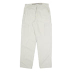ANGELO LITRICO Mens Cotton Blend Beige Regular Fit Cargo Trousers W30 L31