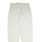 ANGELO LITRICO Mens Cotton Blend Beige Regular Fit Cargo Trousers W30 L31