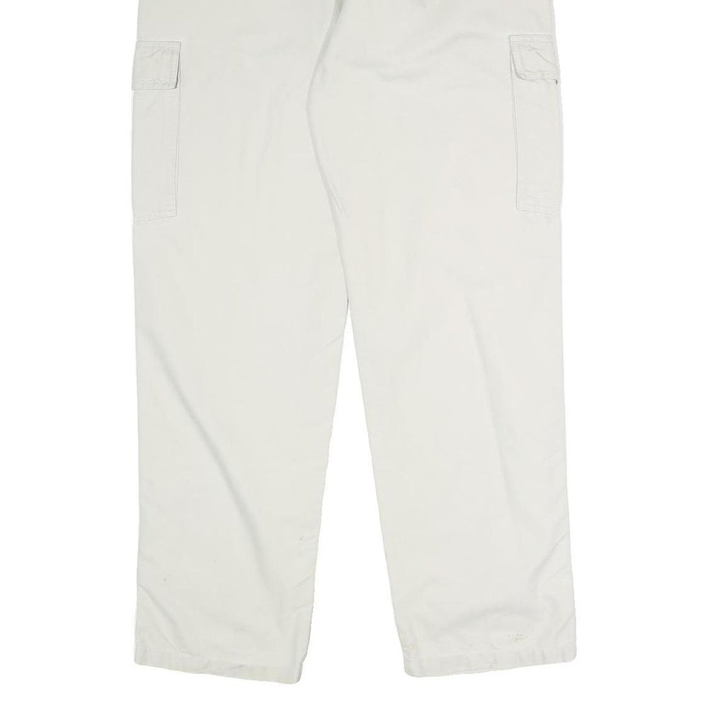 ANGELO LITRICO Mens Cotton Blend Beige Regular Fit Cargo Trousers W30 L31