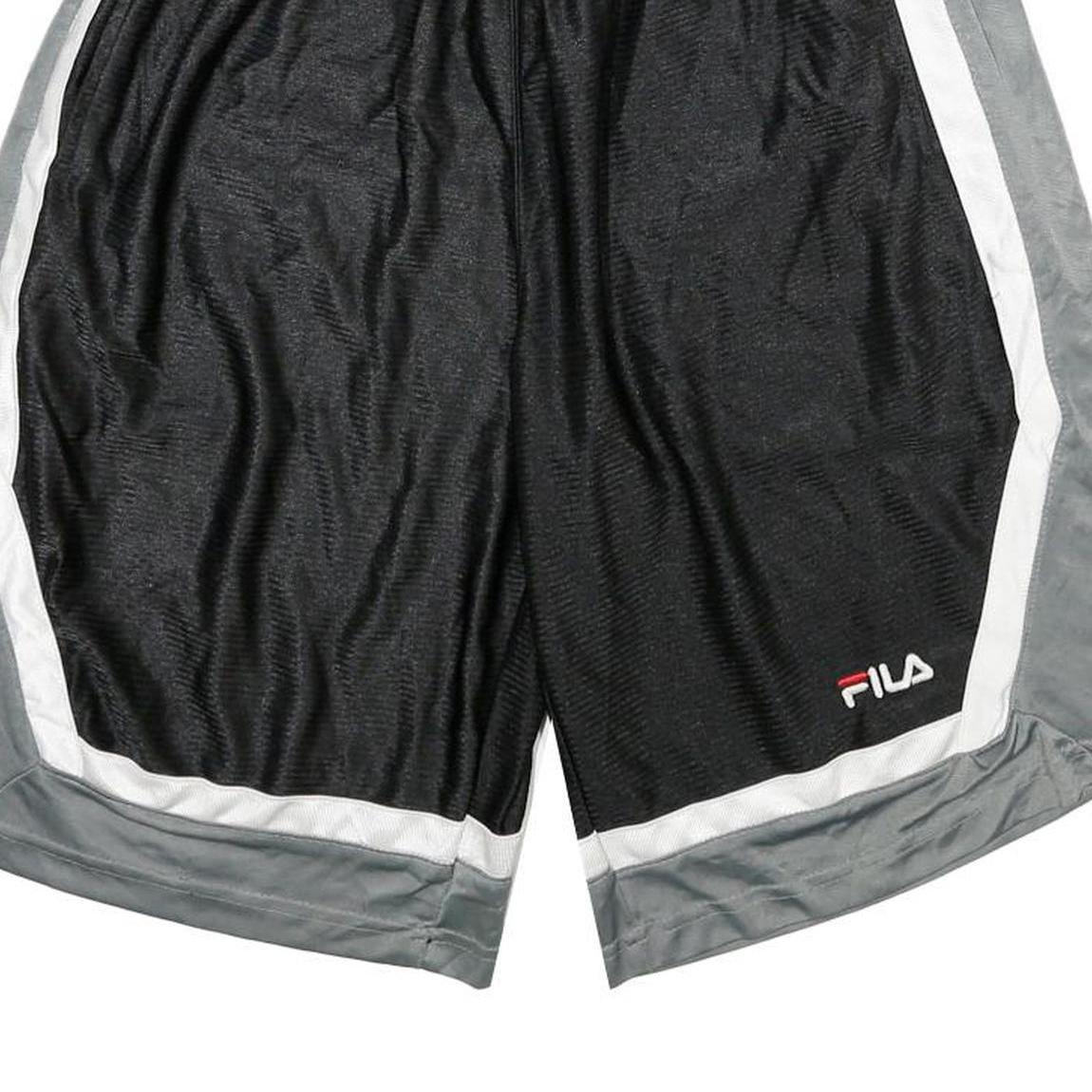 FILA Mens Shorts Black Grey & White Casual M W28 Sportswear Athletic