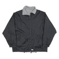 SWITCHER Mens Black Jacket L Polyester Blend Reversible Zip Plain Casual