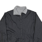 SWITCHER Mens Black Jacket L Polyester Blend Reversible Zip Plain Casual