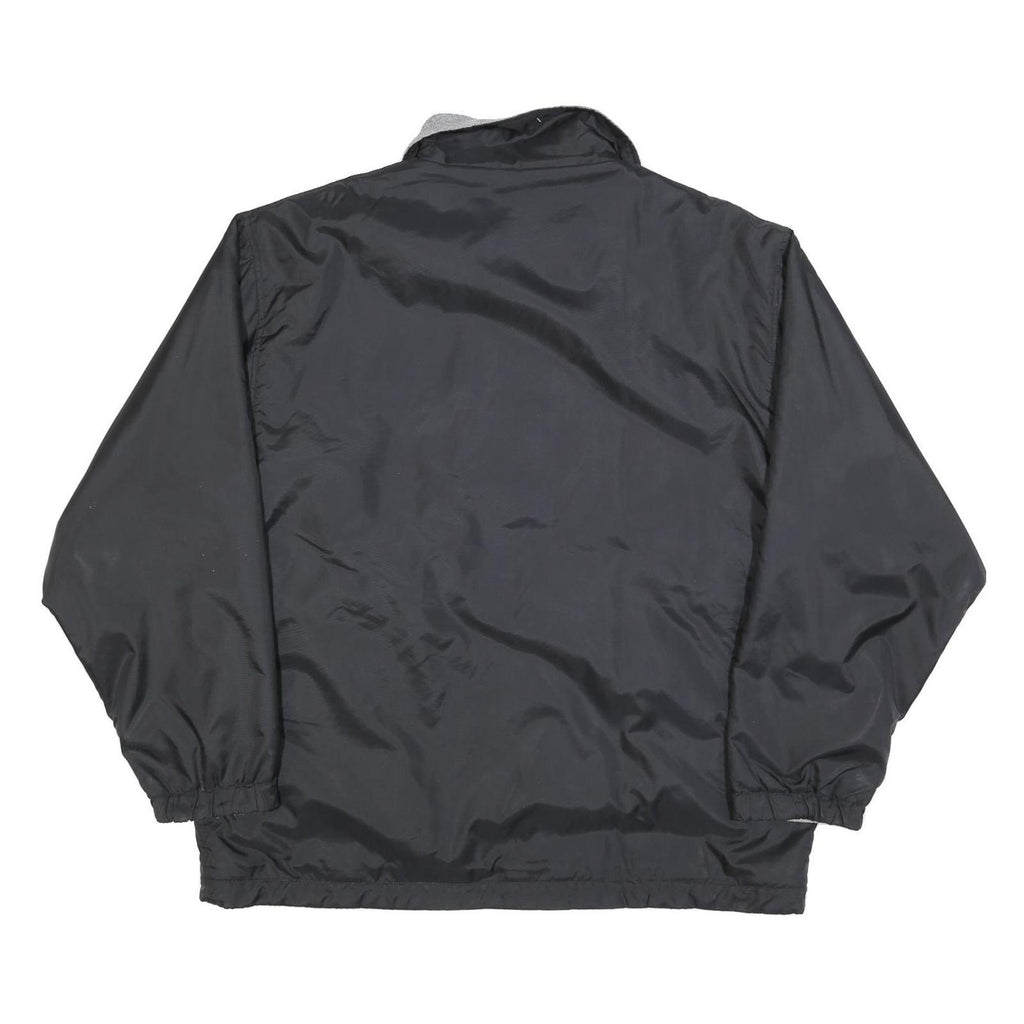 SWITCHER Mens Black Jacket L Polyester Blend Reversible Zip Plain Casual