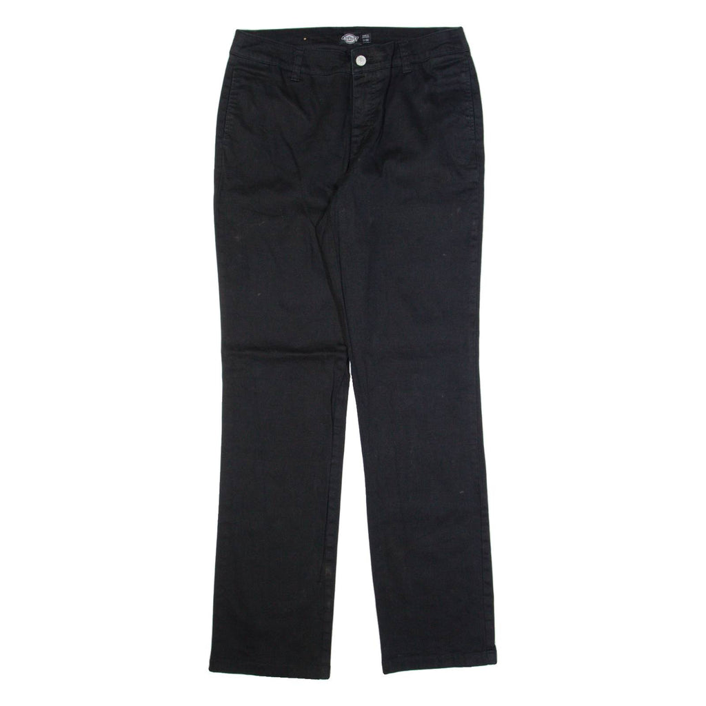 DICKIES Workwear Womens Trousers Black Slim Straight W30 L30