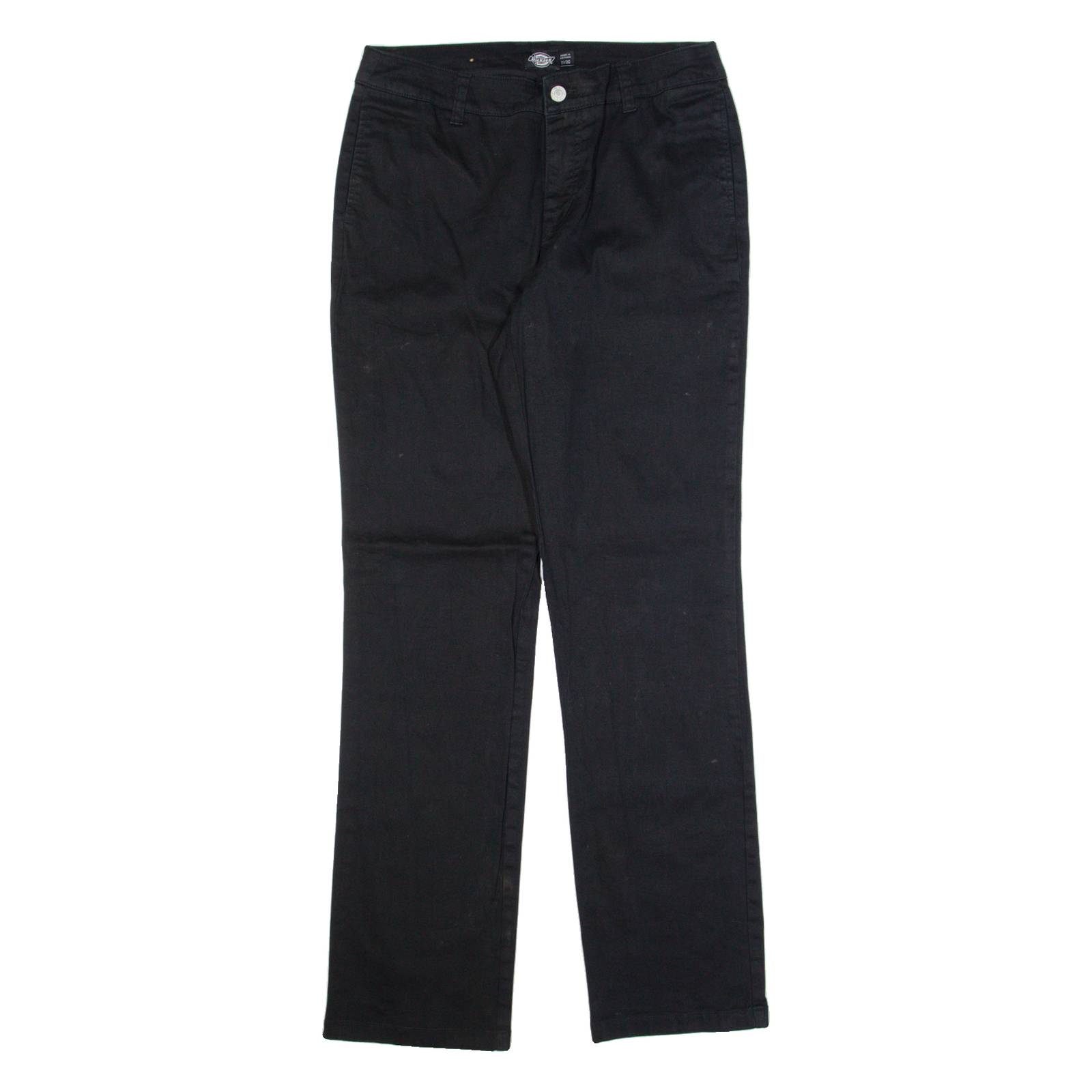DICKIES Workwear Womens Trousers Black Slim Straight W30 L30