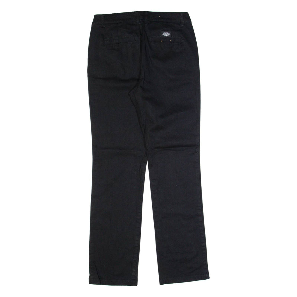 DICKIES Workwear Womens Trousers Black Slim Straight W30 L30