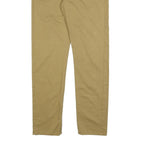 LEVI'S Mens Cotton Blend Beige Slim Straight Trousers W32 L31 Casual Zip