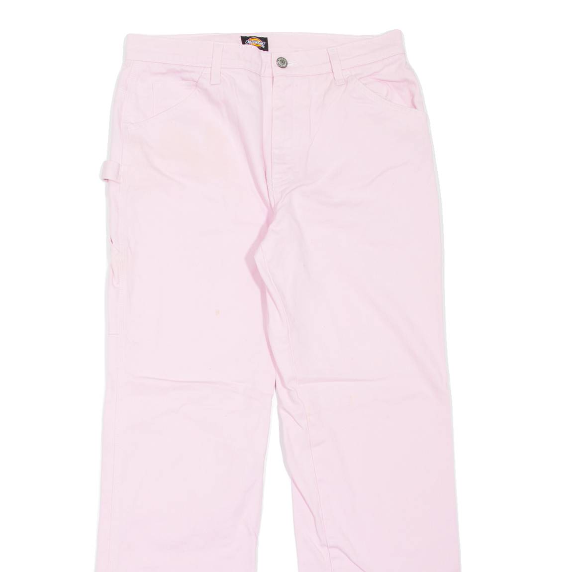 DICKIES Carpenter Workwear Womens Jeans Pink Regular Straight W30 L28