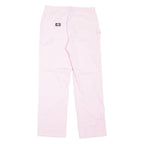 DICKIES Carpenter Workwear Womens Jeans Pink Regular Straight W30 L28
