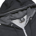 NEW BALANCE Mens Black Zip Up Hoodie M Logo Cotton Blend Casual