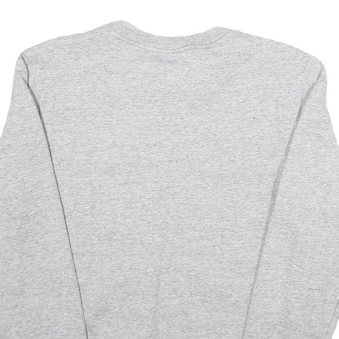 CHAMPION Mens Grey Cotton Blend Crew Neck XS Embroidered Logo Sweatshirt