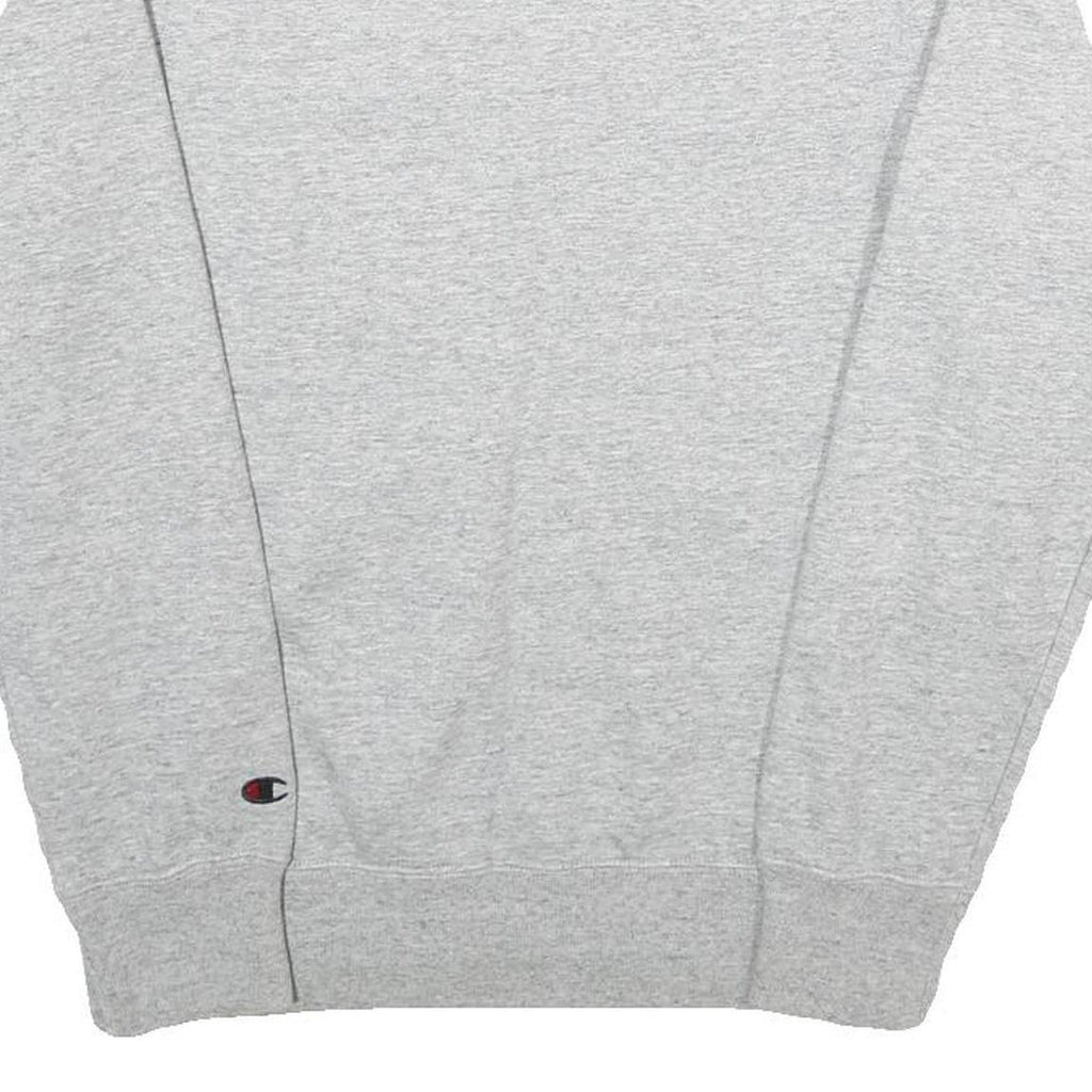 CHAMPION Mens Grey Cotton Blend Crew Neck XS Embroidered Logo Sweatshirt